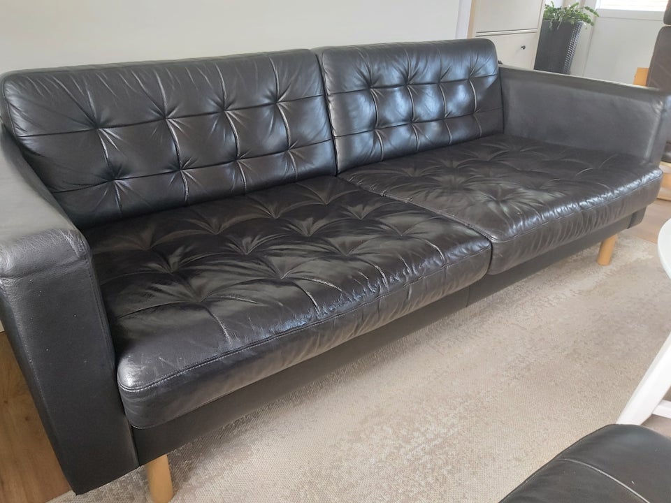 Sofa, læder, 3 pers.