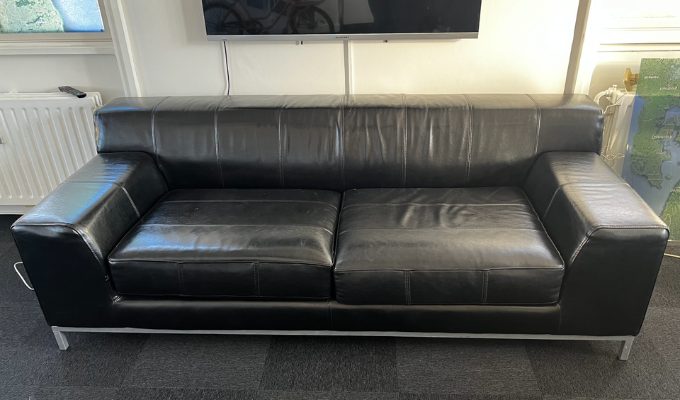 Sofa læder 3 pers