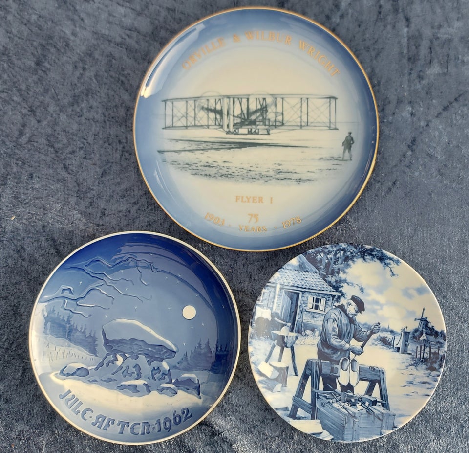 Flyver jul og Delft platter BG og