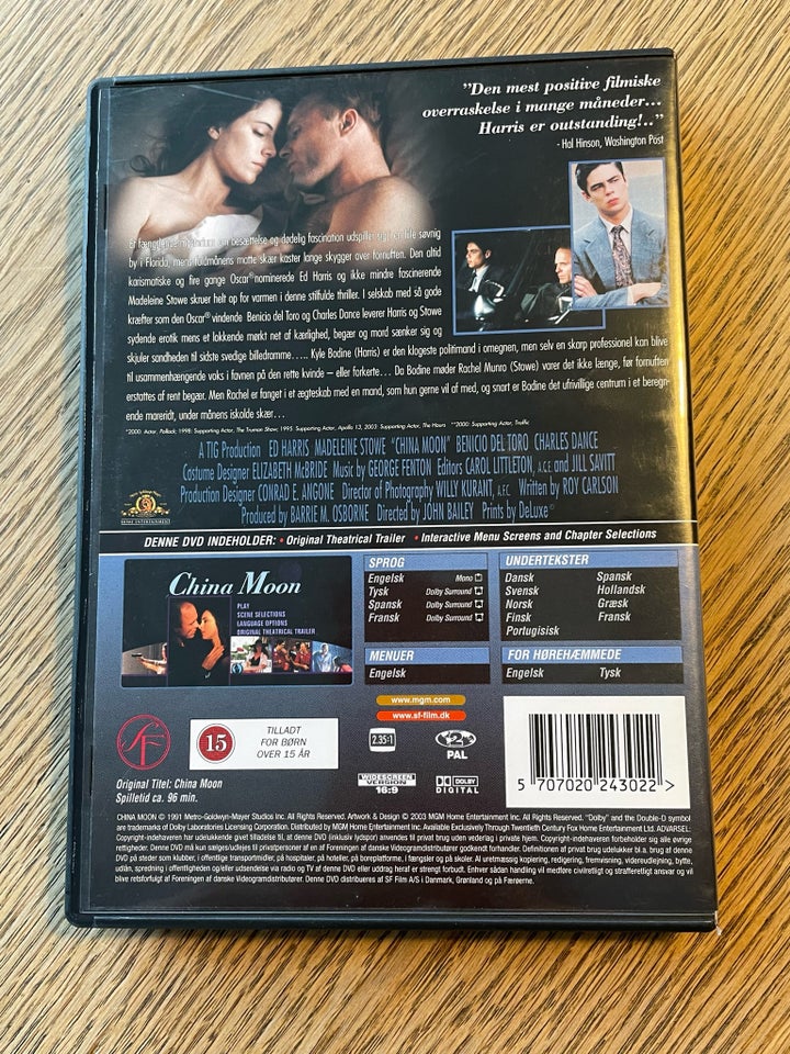 China Moon, DVD, thriller