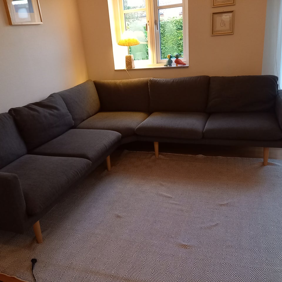 Hjørnesofa, stof, 7 pers.