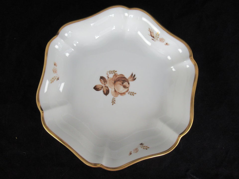 Porcelæn Brun Rose Fad 688/9458