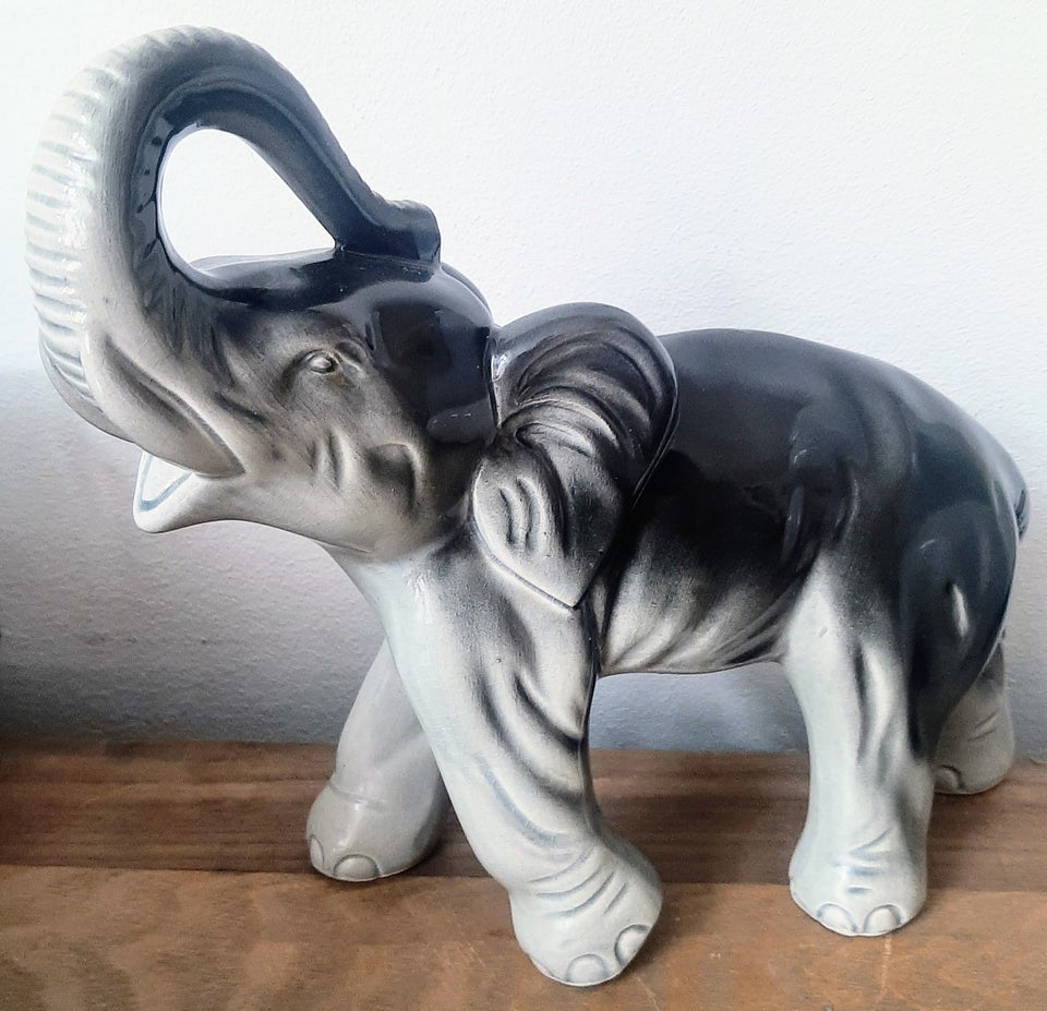 Porcelæns figur elefant, Retro