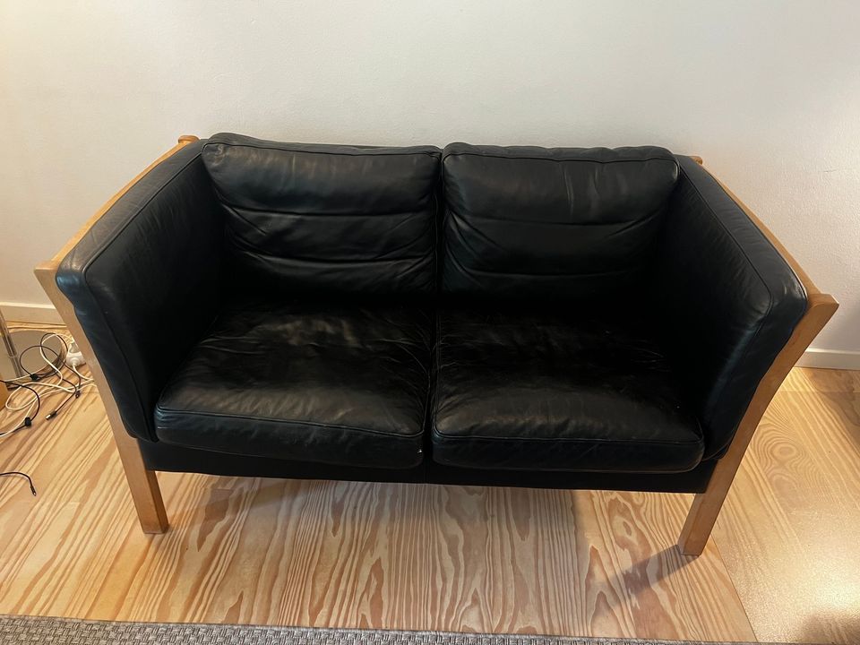 Sofa, læder, 2 pers.