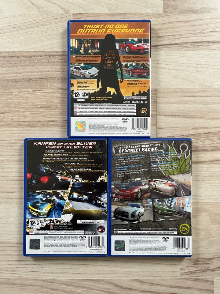 Need For Speed Diverse Titler PS2