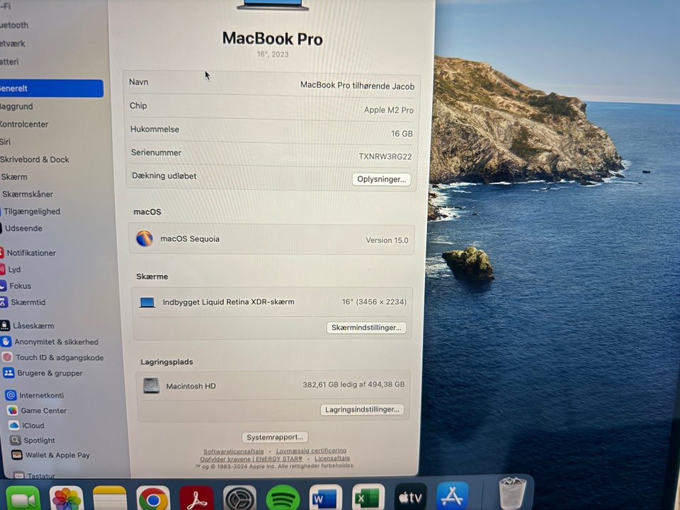 MacBook Pro, 16” M2, 16 GB ram