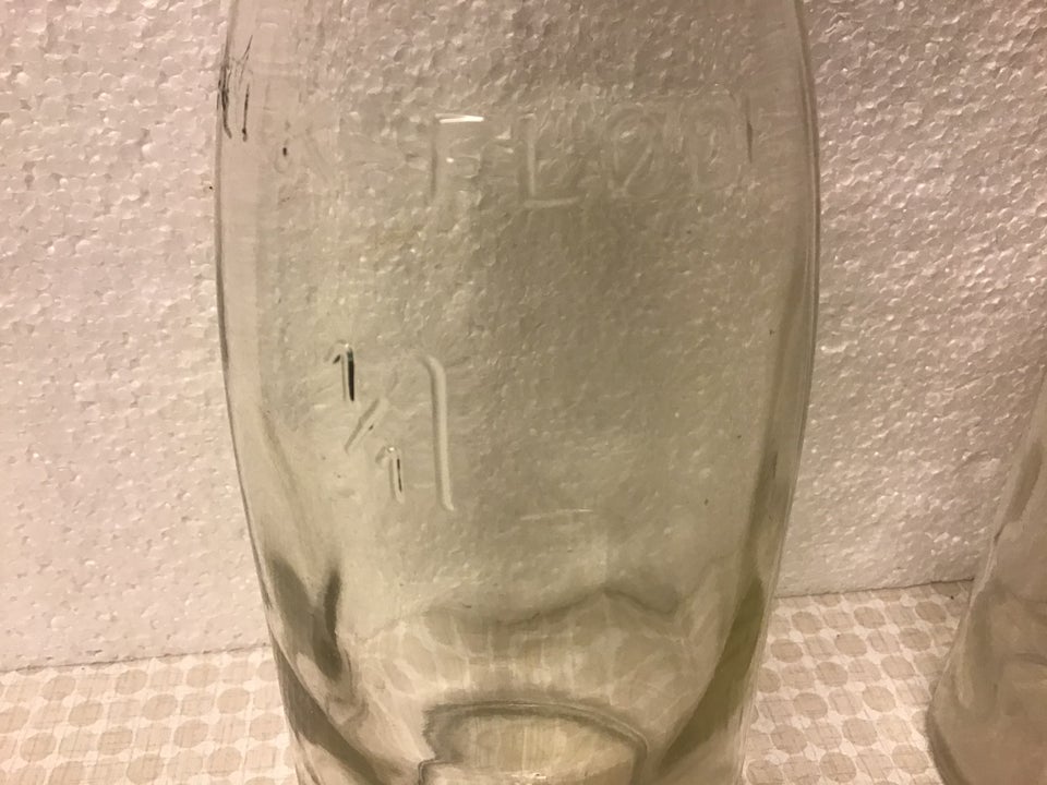 Glas Stor og Lille Flødeflaske