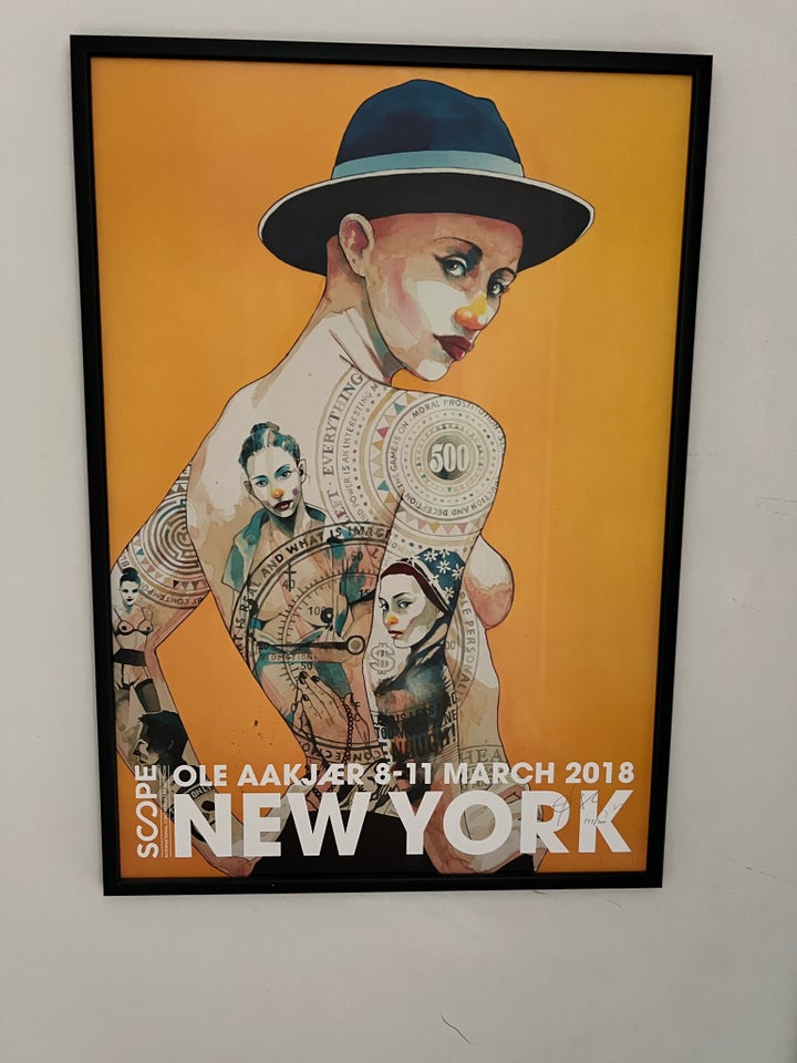 Plakat Ole Aakjær motiv: New York