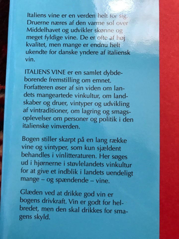 Italiens Vine, Finn Klysner, emne: