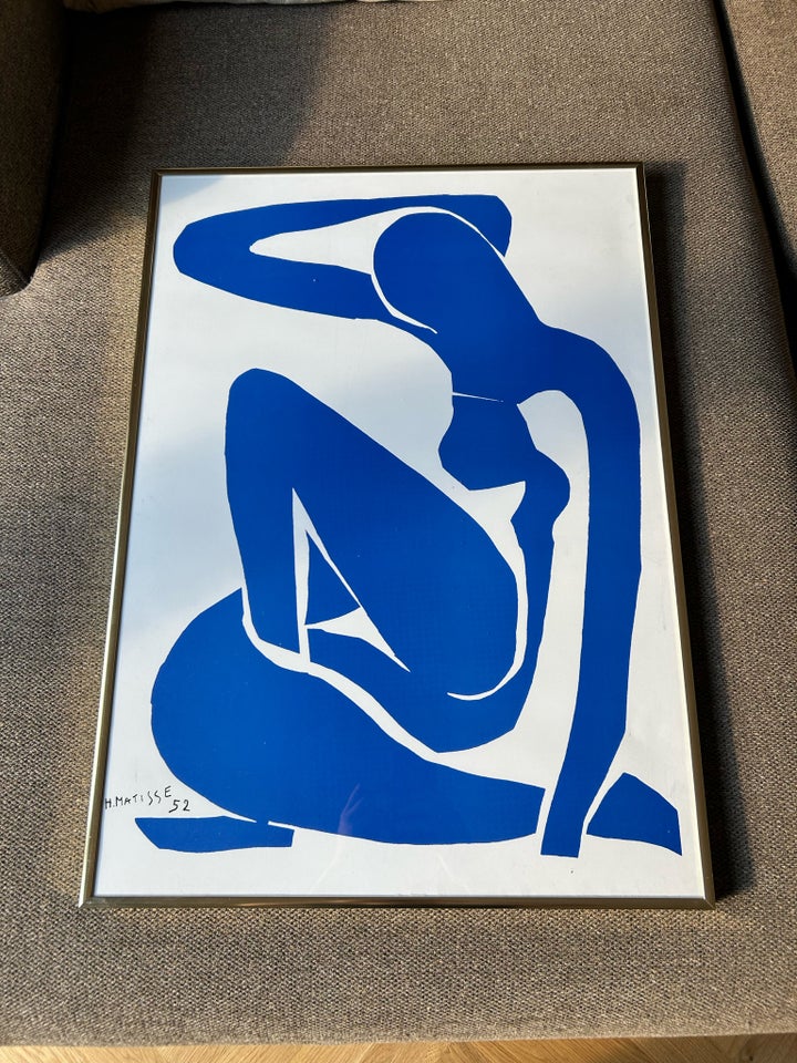 Plakat, Matisse, motiv: Blå dame