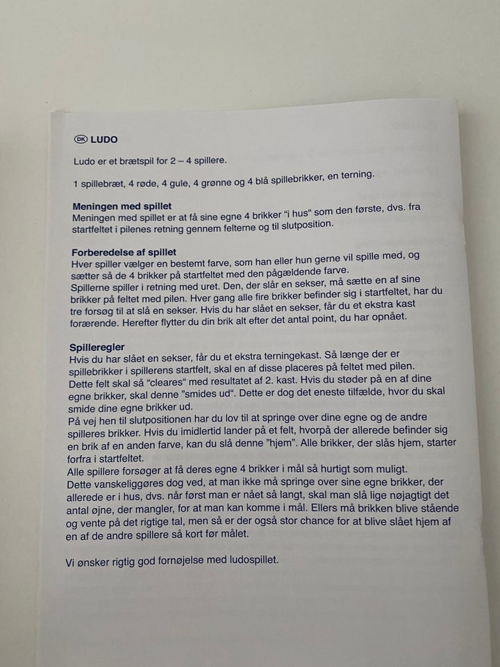 Ludo, 4-7 år, brætspil