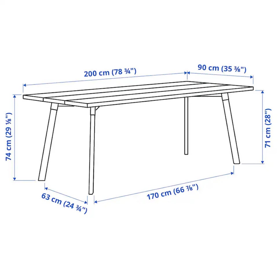 Spisebord, Ask, IKEA