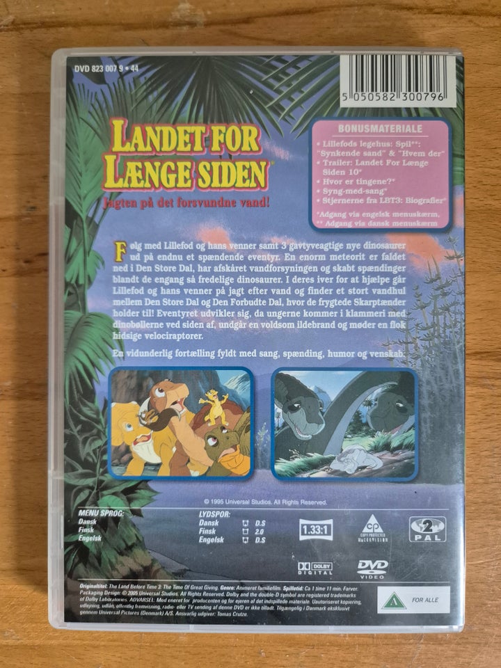 Landet for længe siden III, DVD,