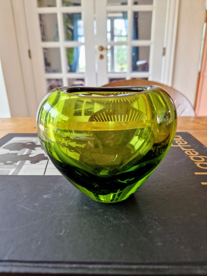 Glas Vase hjerte Holmegaard