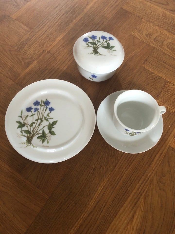 Porcelæn Kaffekop kagetallerken