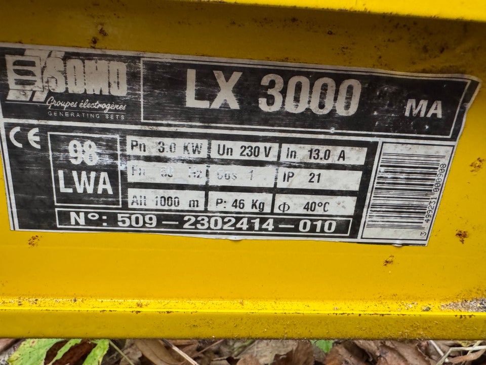 Generator, SOMO LX 3000