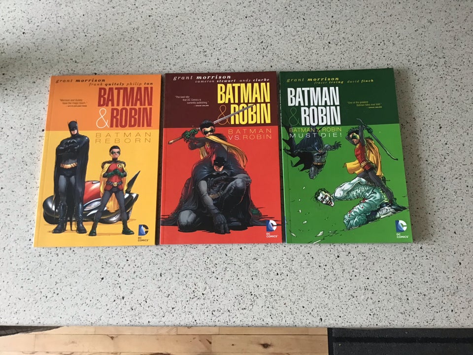 Batman  Robin 3 stk på engelsk,