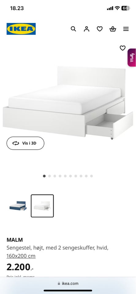 Sengeramme, Ikea