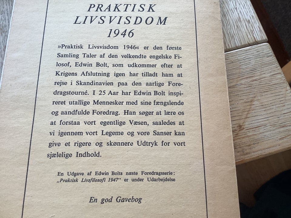 Praktisk livsvisdom 1946, Edwin C.