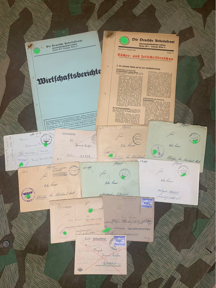 Militær Tysk WW2 - Feldpost lot