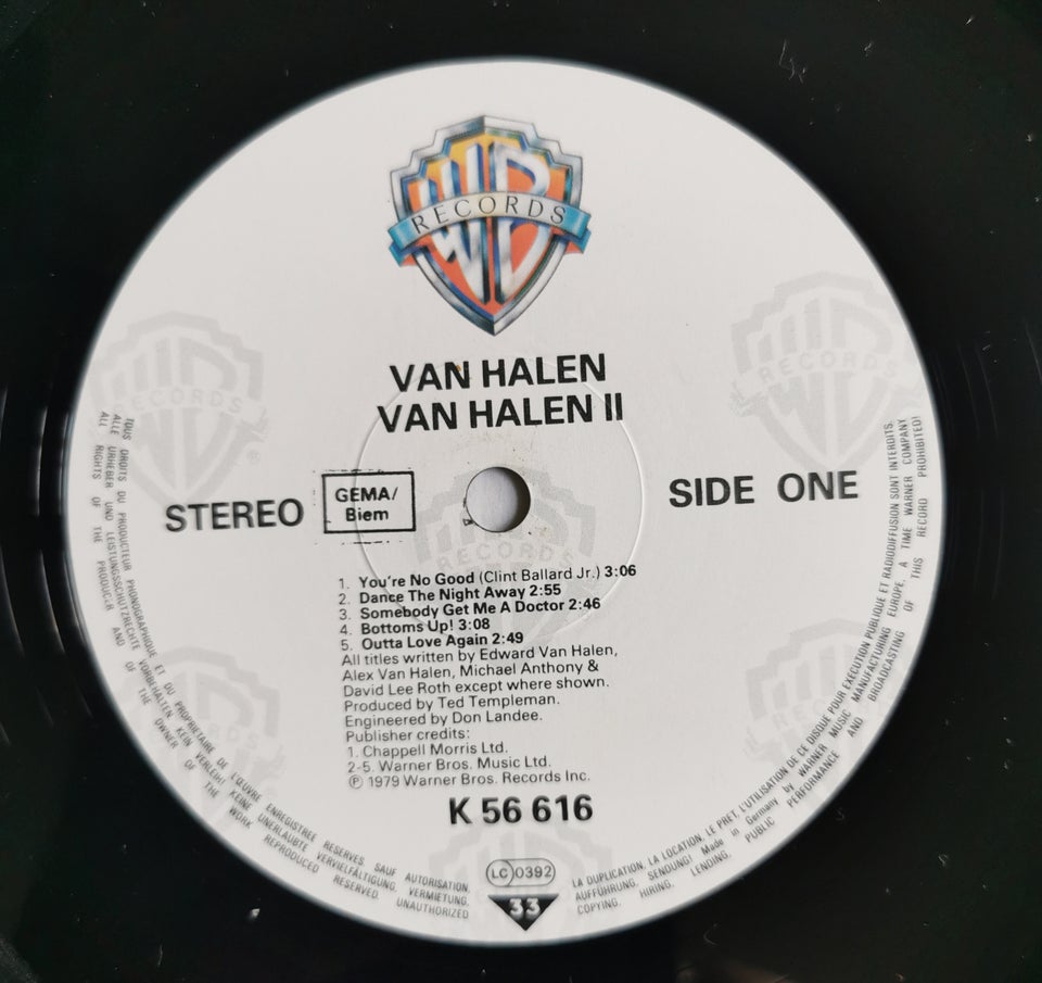 LP Van Halen Van Halen II