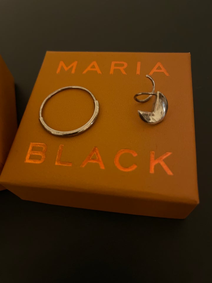 Øreringe, forsølvet, Maria Black