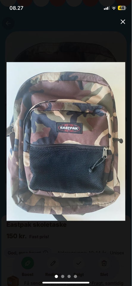 Skoletaske, Eastpak