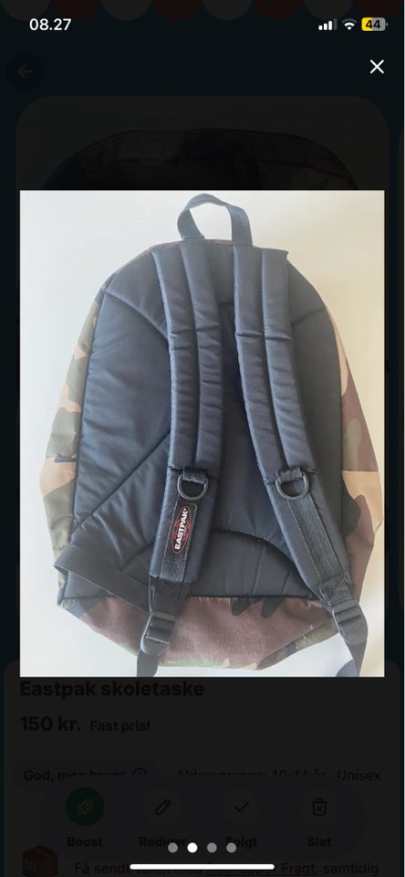 Skoletaske, Eastpak