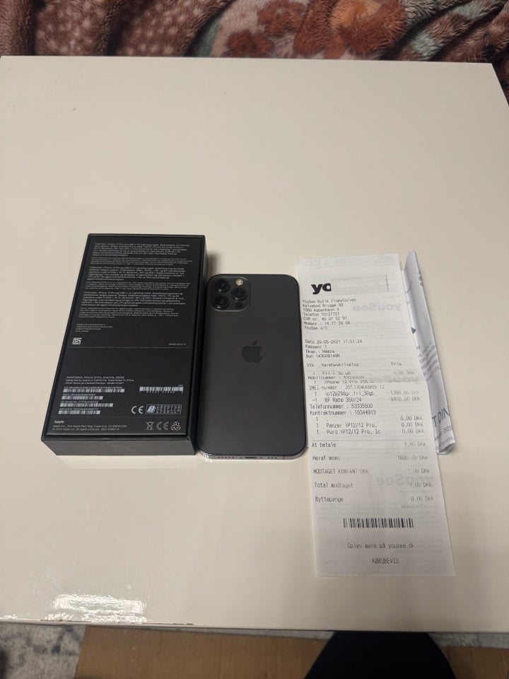 iPhone 12 Pro 256 GB sort