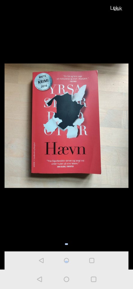 Hævn, Yrsa Sigurdardottir, genre: