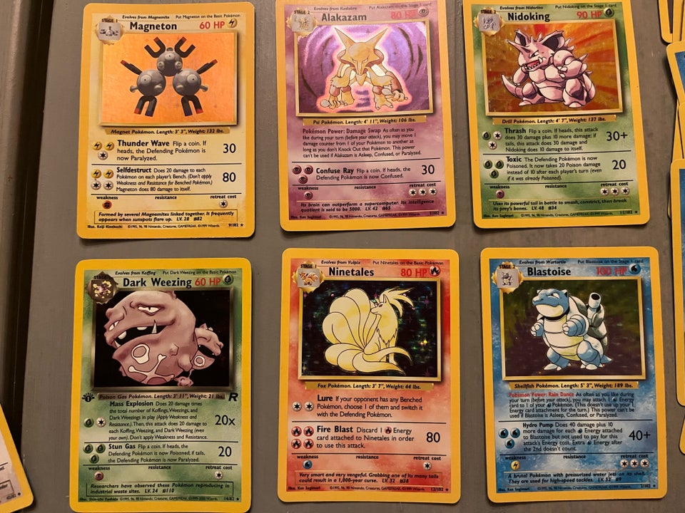 Samlekort, Pokémon Kort base set