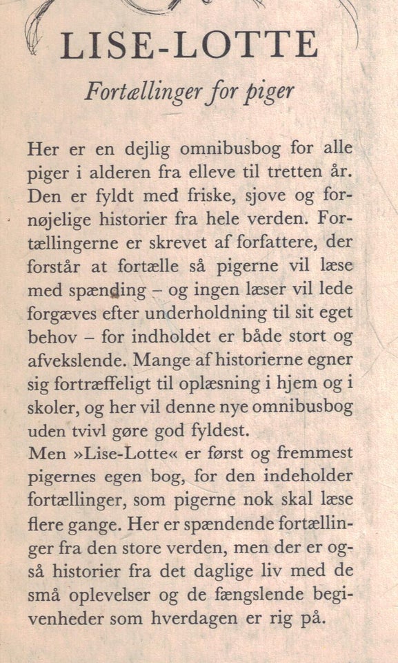 Lise-Lotte- Fortællinger for