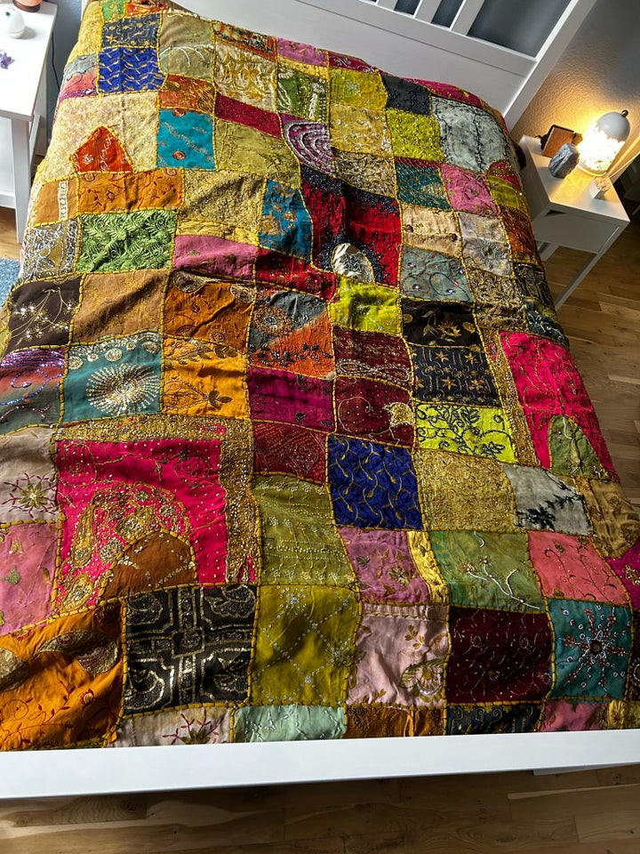 Sengetæppe Indisk Patchwork