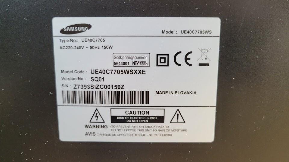 LED, Samsung, UE40C7705WS