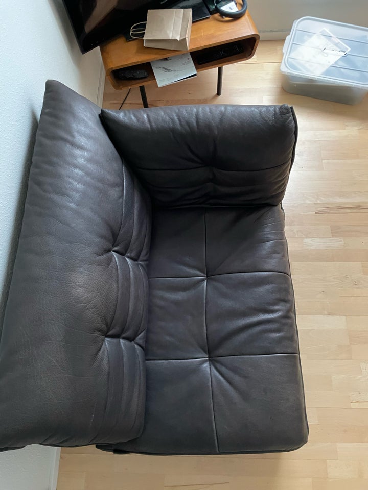 Sofa, læder, 2 pers.