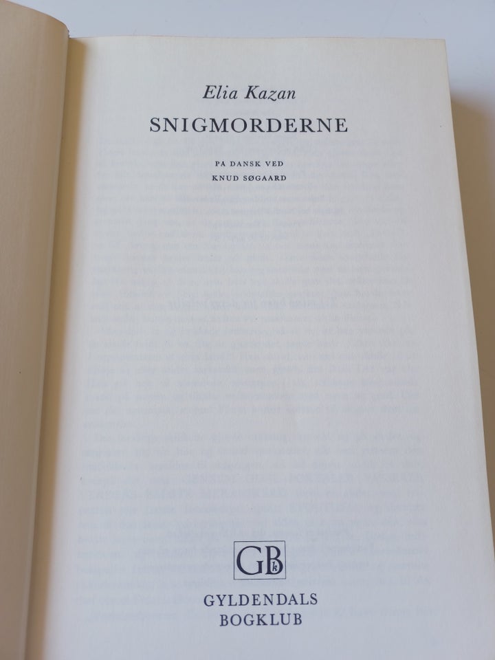 Snigmorderne , Elia Kazan, genre: