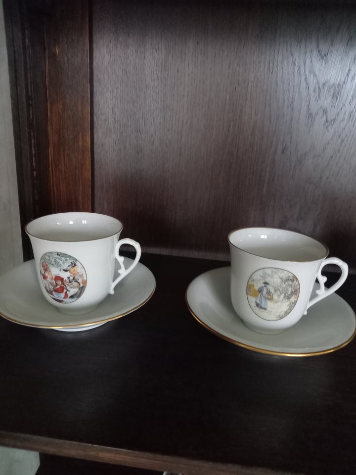 Porcelæn Kaffekop underkop og