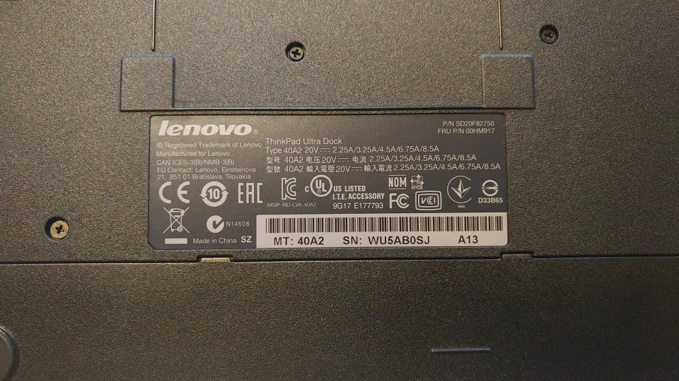 Dockingstation, Lenovo, Perfekt