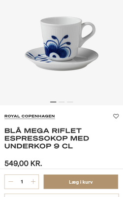 Porcelæn Espresso kop med