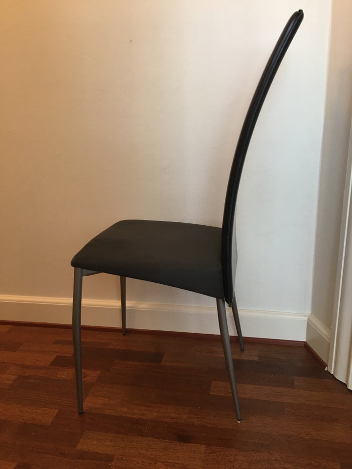 Spisebordsstol Læder metal