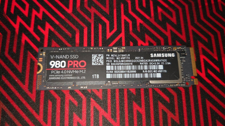 Samsung 980 PRO Nvme pcie 40 V-nand