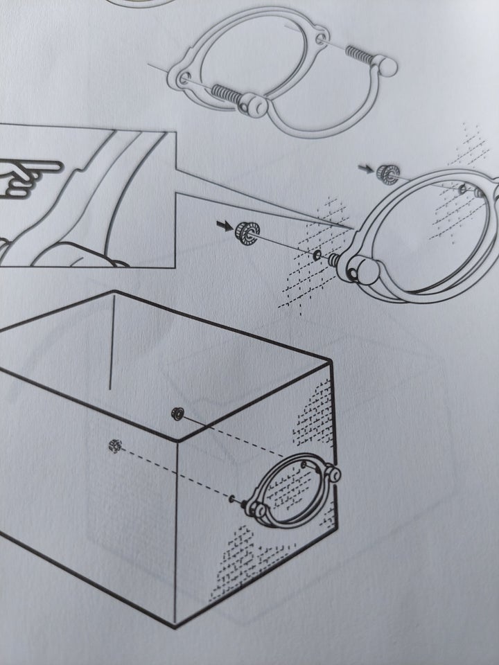 Håndtag til kasse Ikea