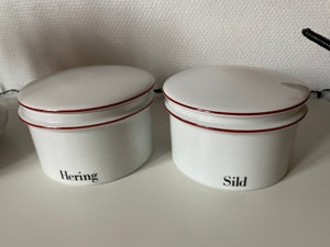 Porcelæn 2 B&amp;G sildeskåle B&amp;G