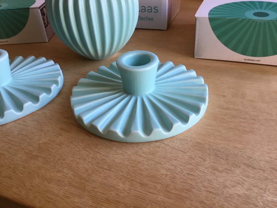 Keramik Vase + 2 lysestager  Lucie