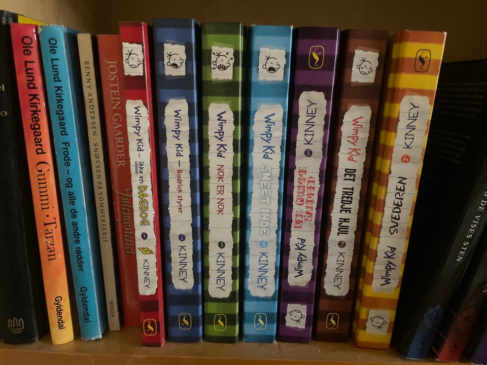 Wimpy kid bøger 1-7, Jeff kinney