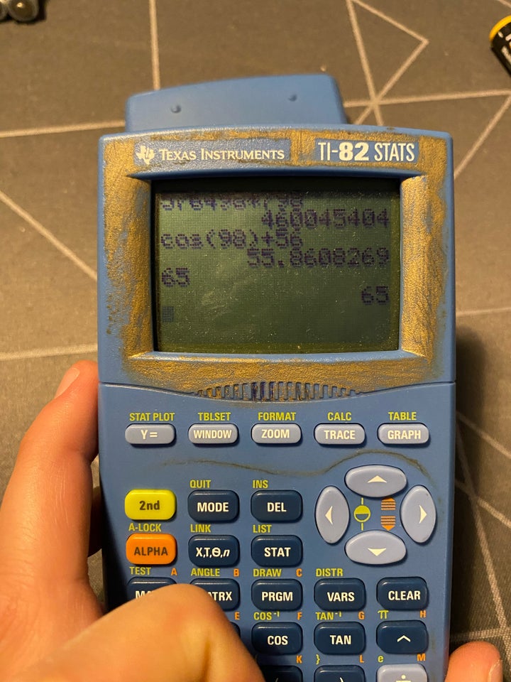 Texas instruments TI-82 stats