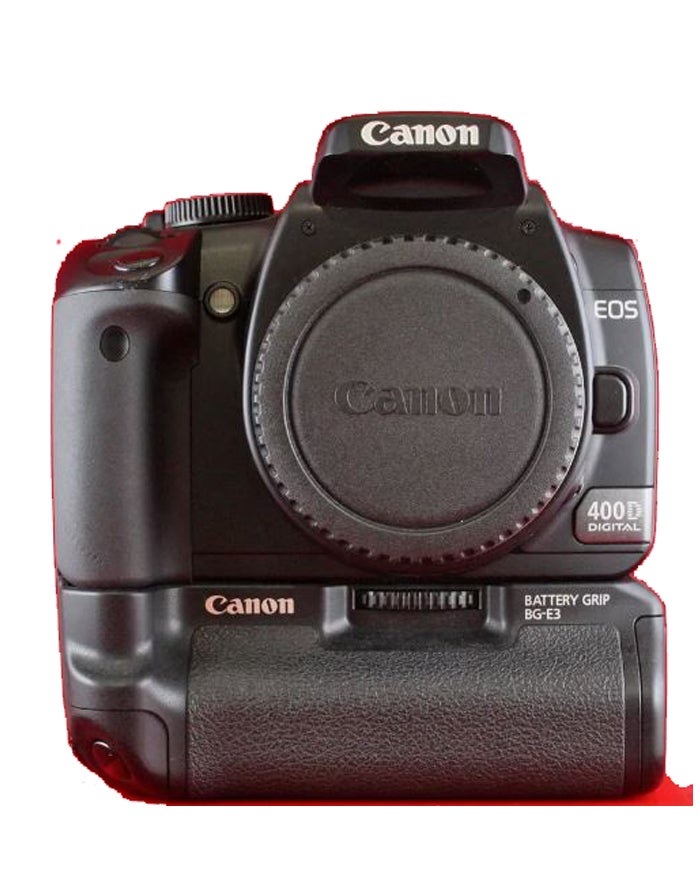 Canon, EOS 400D + BG-E3,