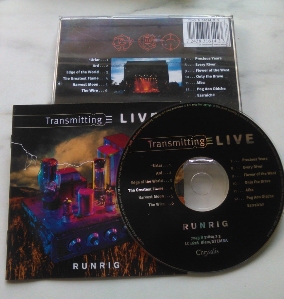 RUNRIG: 6 titler – Stk. 25 kr., rock