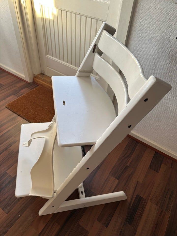 Original hvid Stokke stol m/ bøjle,