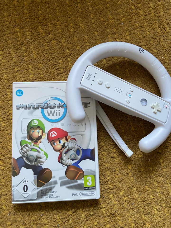 Wii Mariokart inkl. rat og wii